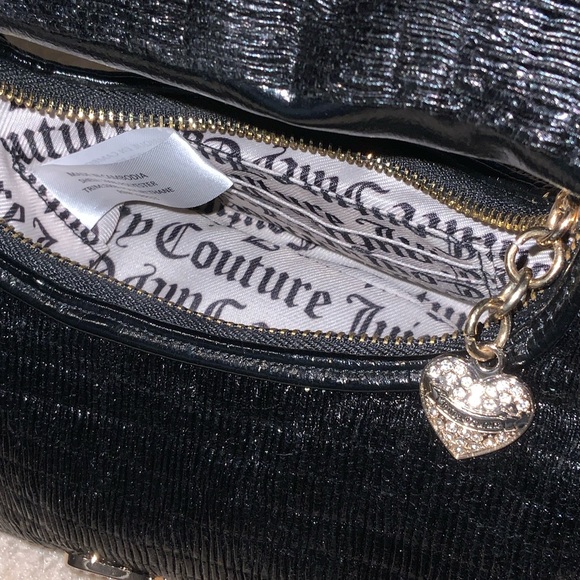 Juicy Couture Black Mini Bag with Gold Accents - Picture 3 of 5